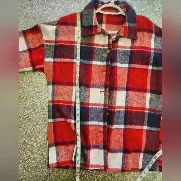 WOMEN'S FLEECE BUTTON  UP SHACKET SIZE SMALL - Picture 5 of 5